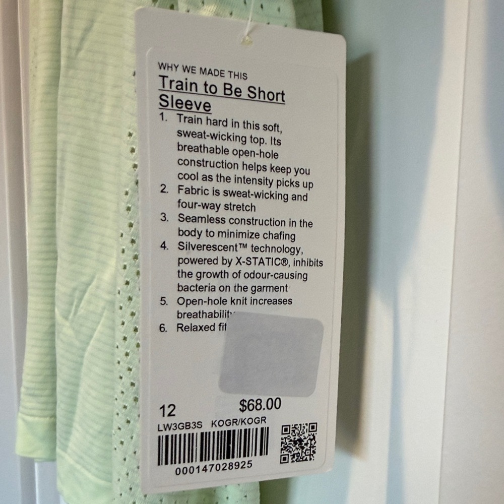 Lululemon Athletica vs Athletic Short sleeve